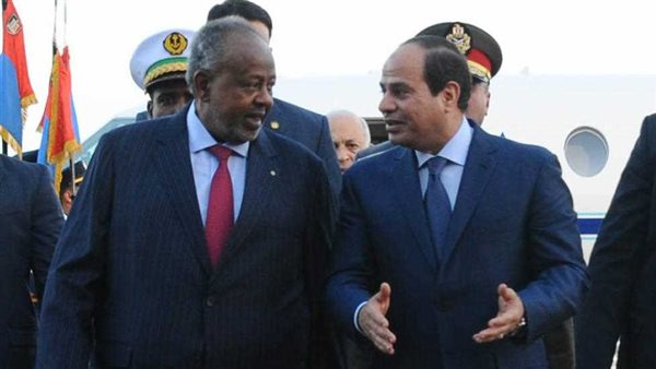 السيسي ورئيس جيبوتي