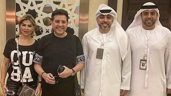 هاني شاكر وزوجته