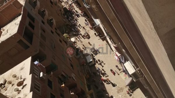 موقع الحادث بالطريق