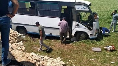 مصرع وإصابة 18 شخصًا في حادث تصادم بالدقهلية (صور)