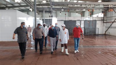 محافظ بورسعيد يوجه بتطوير الخدمات المقدمة بالمجزر الآلي بالمحافظة (صور) 