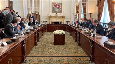 جلسة مباحثات رسمية بين وزيري خارجية مصر وإسرائيل (صور)