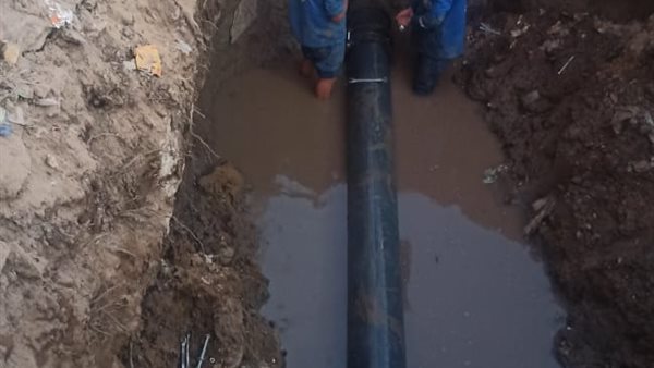 كسر مُفاجئ بخط مياه