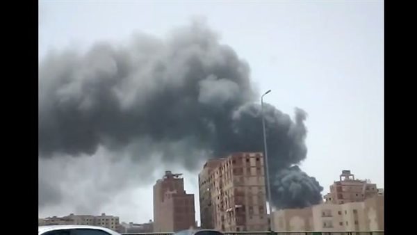 حريق في مخازن تابعة