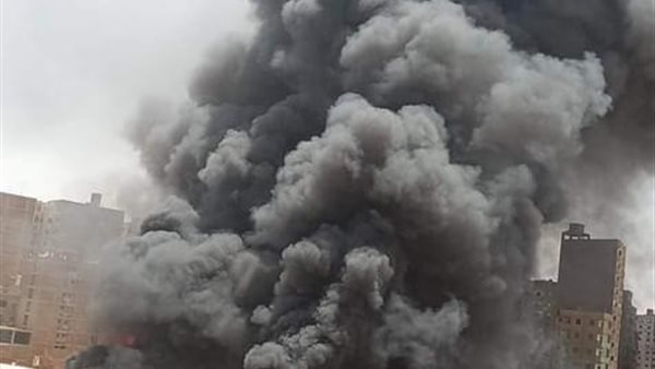 حريق مخزن حى الهرم