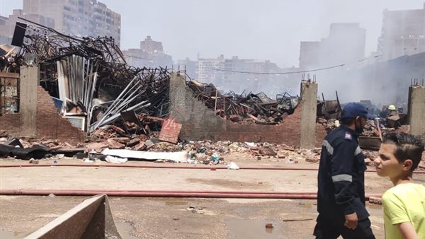 جانب من حريق حي الهرم