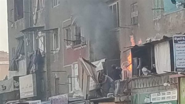 جانب من الحريق 