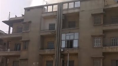 حريق هائل بأحد العقارات بمنطقة المنيل (صور) 