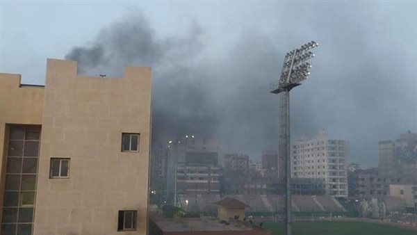 حريق في نادي طنطا