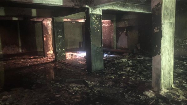 حريق نادي طنطا الرياضي