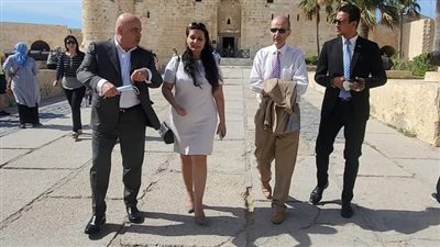 مدير قلعة قايتباي بالإسكندرية: سفير جورجيا زار القلعة وأشاد بتاريخها الأثري