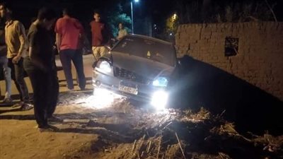 سيارة طائشة تثير الرعب بالمنوفية بعد إحداث إصابات في الباجور (صور)