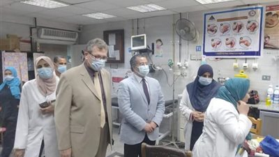 عميد طب بنها الجديد يتفقد المستشفيات الجامعية (صور)