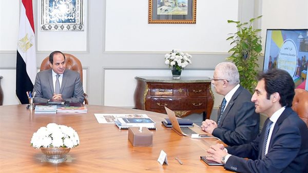 السيسي ووزير التعليم