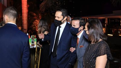 علاء مبارك في حفل زفاف نجل رجل الأعمال محمد أبو العينين (صور)