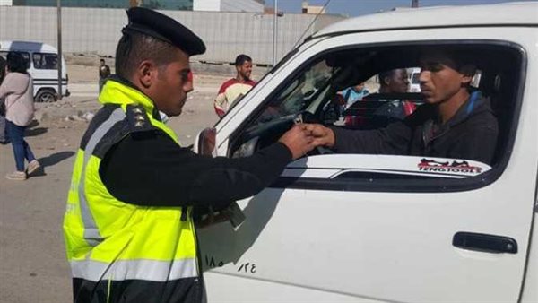 تحرير مخالفة مرورية