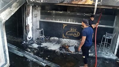 السيطرة على حريق في أحد المطاعم بالمعادي (صور)