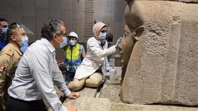 نكشف القطع المعروضة في البهو العظيم بالمتحف المصري الكبير (خاص)