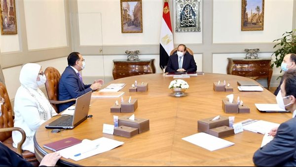 السيسي خلال الاجتماع