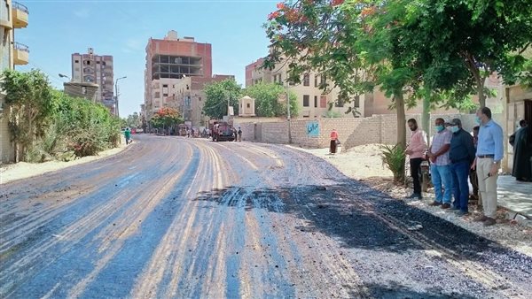 رصف الطرق بالفيوم