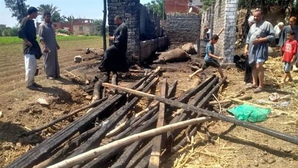 حريق في شقة بمركز