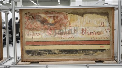 نكشف اللوحات الأثرية المعروضة بالمتحف المصري الكبير (خاص)