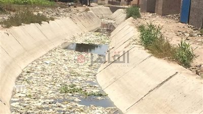 تحويل ترعة مبطنة لمقلب قمامة بعد تحويلها لمصيف بالشرقية (صور)