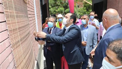 محافظ المنوفية يفتتح مشروعين في أجمل قرية بالعالم (صور)