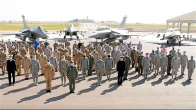 تدريب جوي مشترك بين مصر وفرنسا لتبادل الخبرات التدريبية والتكتيكية