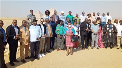 أهرامات الجيزة تستقبل رؤساء المحاكم والمجالس الدستورية والعليا الإفريقية