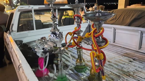 مصادرة الشيش من المقهيين