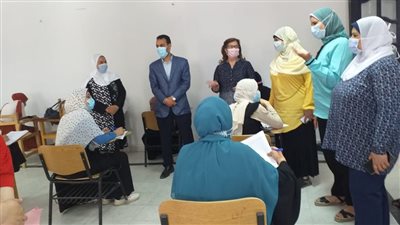وكيل صحة الفيوم يتفقد امتحانات معهد التمريض.. ويشدد على تطبيق الإجراءات الاحترازية (صور)