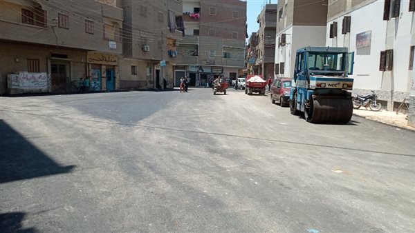 رصف الشوارع بأسيوط