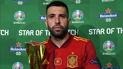 جوردي ألبا الأفضل في مباراة إسبانيا وبولندا 