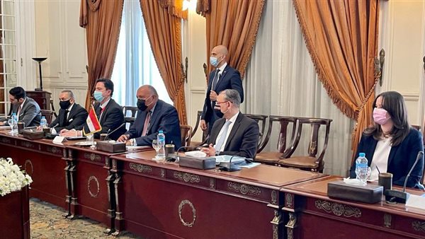 جلسة مباحثات مصرية