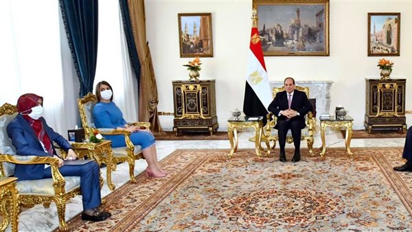 الرئيس السيسي ووزيرة