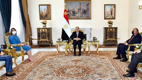 السيسي يستقبل وزيرة