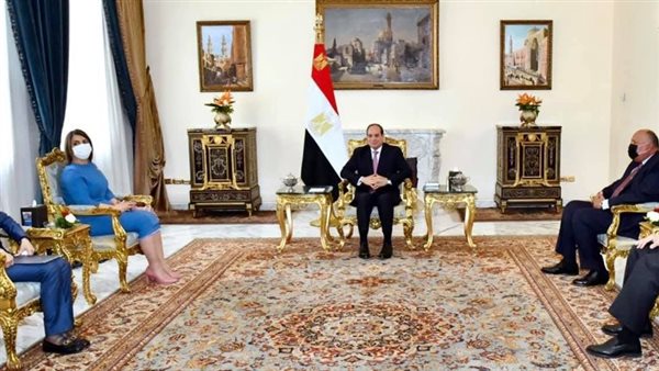 السيسي يستقبل وزيرة