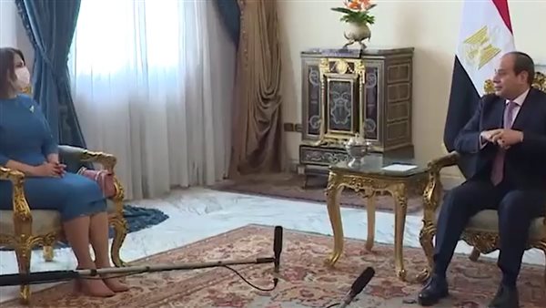 السيسي ووزيرة خارجية