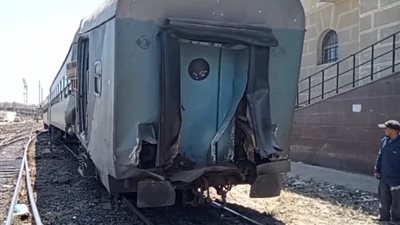 النيابة تنهي معاينة موقع حادث قطار الإسكندرية