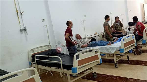 مصابي حادث قطار الإسكندرية