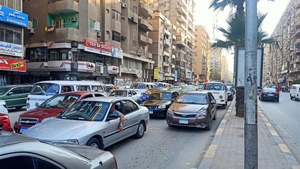 تكدس مروري بشارع