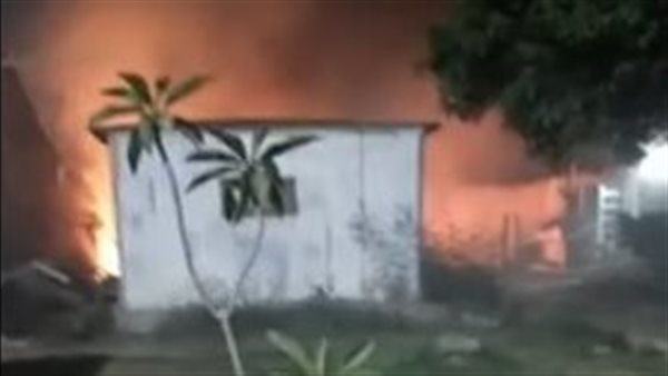 حريق هائل يلتهم جراج