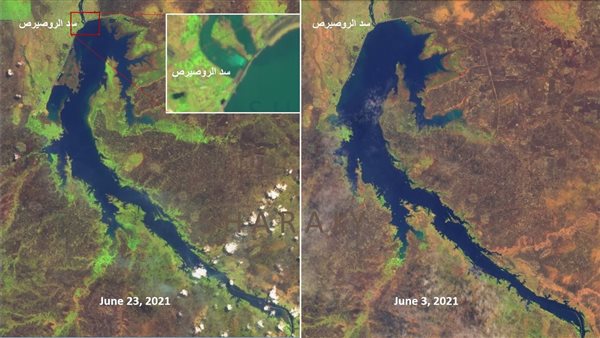  تفريغ سد الروصيرص