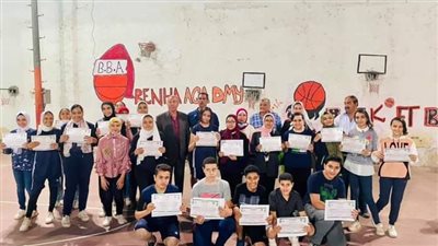 نادى بنها الرياضي يكرم لاعبي السلة المتفوقين في الشهادة الإعدادية