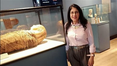 متحف مطار القاهرة يستقبل خبيرة أشعة المومياوات الملكية (صور)