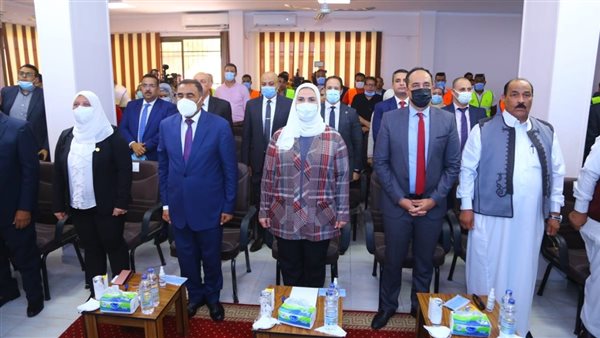 وزيرة التضامن أثناء