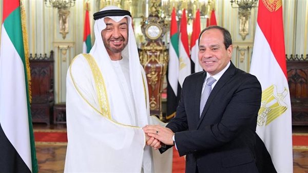 السيسي وبن زايد -