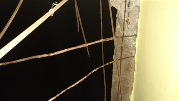 انهيار جزئي لعقار