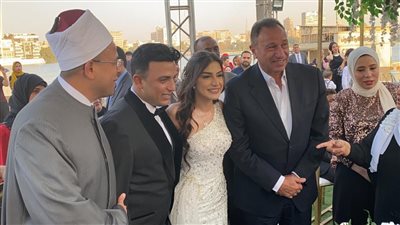 حفل عقد قران الزميلين مصطفى الجمل ونورهان طمان بحضور محمود الخطيب (صور)